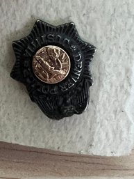 Vintage Denver Police Justitia Mini Pin