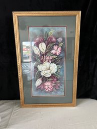 Vintage Floral Picture Frame