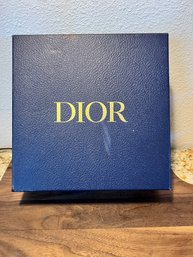 8 1/4 X 8 1/4 Dior Gift Box Navy Blue