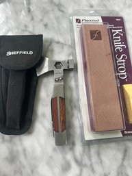 Sheffield Multipurpose Knife And Sharpening Stone