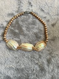 Vintage Mother Or Pearl Shell Necklace