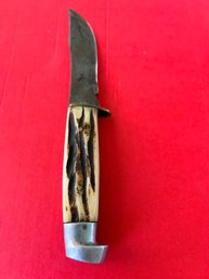 Vintage Super Rare Hoppy Japan Fixed Blade Stag Handle Hunting Amazing Find!