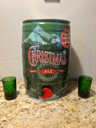 Breckenridge Christmas Ale 5L 1.32G Mini Keg W Jager Shot Glasses