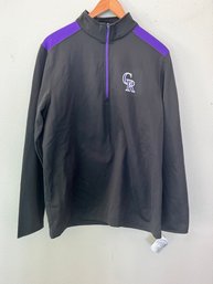 Brand New W Tag Colorado Rockies LS Sz Large Fleece Lined Jacket