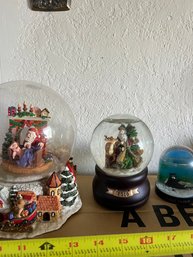 Lot Of Three Snow Globes