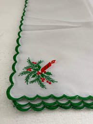 Set Of 12 18x18 Vintage Embroidered Dinner Napkins