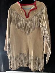 Vintage Native American Suede Fringed Jacket