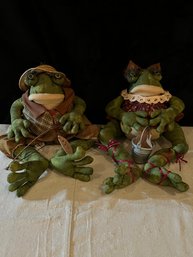 Set Of Mr And Mrs Frogs Plush