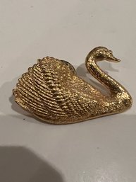 Swan Pin Stamped 1992