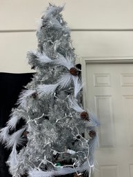 Metallic Tinsel Tree On A Base 6