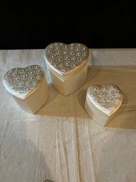 Set Of Three Satin Nesting Boxes