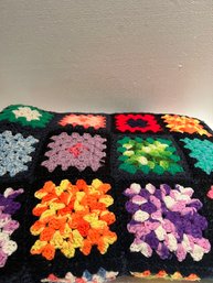 Fabulous MCM Crocheted Afghan 5 X 8