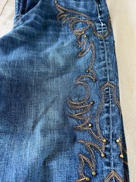 Ladies Ralph Lauren Decorated Jeans, Size 16