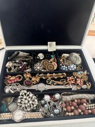 Avon Jewelry Box Filled With Vintage And Costume Jewelry