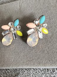 Vintage Pastel Colored Post Earrings