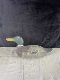 Unique Antique Excellent Hollow Wood Duck Decoy Maker Unknown