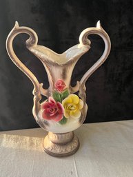 Antique Capodimonte Exquisite Porcelain Large Pitcher Vase 15 3/4' Tall