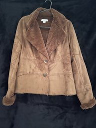 Womens Coldwater Creek Size Medium Faux Suede Excellent Like New Condition Soft