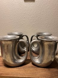 Vintage Wilton RWP Plough Armetale Tavern French Horn Pewter Mugs