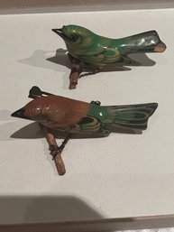 Handpainted Vintage Bird Pins