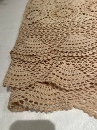 Amazing Antique Crocheted Twin Bed Cover