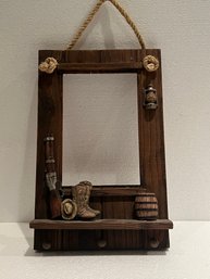 Western Style Hanging Picture Frame With Key Racks