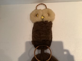 Vintage Macrame Owl From The 1970s