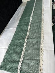 Green MCM Valance Approximately 49 X 14