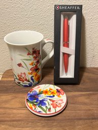 New Boxes Sheaffer Pen And Barnes Noble Cup W Lid Gifts!