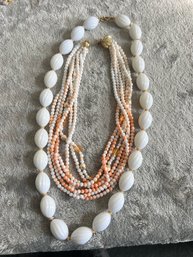 Vintage Hard Plastic Beaded Necklaces