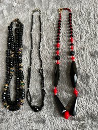 Unique Vintage Black Necklaces Goth