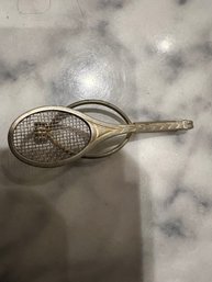 Vintage Tennis Racket Swank Tie Clip