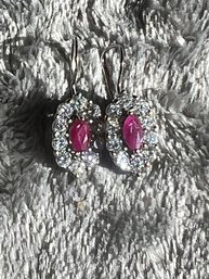 Gorgeous Sterling Silver Earrings 2.7 G  Marked 925