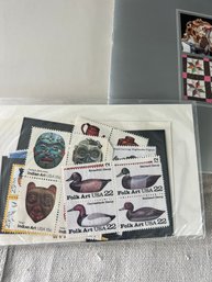 Commemorative Folk  Art Mint Set Of Stamps