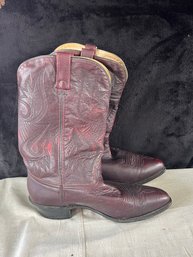 Vintage Burgundy, Leather Mens Durango Boots, Size 11 D