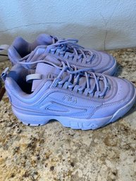 Disruptor II Premium Patent Sneaker In Lilac Size 8