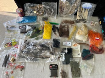 Huge Collection Of Fly Fishing Feathers For Making Flies, Etc