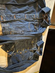 Two Vintage Ladies Jean Jackets Both Size Large The Shorter One Is A Calvin Klein