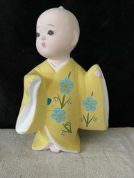 Vintage Gump's 7' Bisque Ceramic Toddler Geisha Child