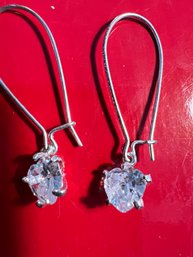 Huge CZ Drop Earrings