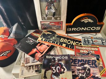 Lots Of Denver Broncos Collectibles