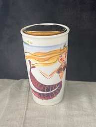 Rare Collectible Starbucks Mermaid Coffee Cup, 16 Ounce Ceramic