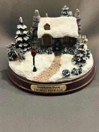 Thomas Kinkade Lighted Cottage Collection Stonehearth Hutch Memories Of Home