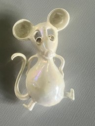 Vintage Mouse Brooch Signed Gerry