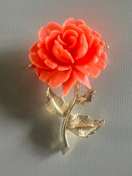 Vintage  Rose Brooch Pin