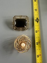 Pair Of Brooches