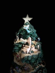 Thomas Kinkade Illuminated Nativity Tree Glory To The Newborn King 16'H