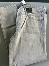 Brand New 38/32 Mens Grey Wash Jeans NWT