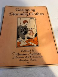 WIDAS DESIGNING AND PLANNING CLOTHES -- VINTAGE 1920S DRESS AND By Woman's Institute