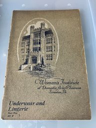 Women's Institute Of Domestic Arts Lingerie And Underwear Part B